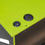 Lit de jour en bois pleine grandeur avec lit gigogne simple, bureau et USB, vert
