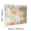 Rouleau de papier peint adhésif L 18 pi x l 20,5 po Poppy Field-319251211