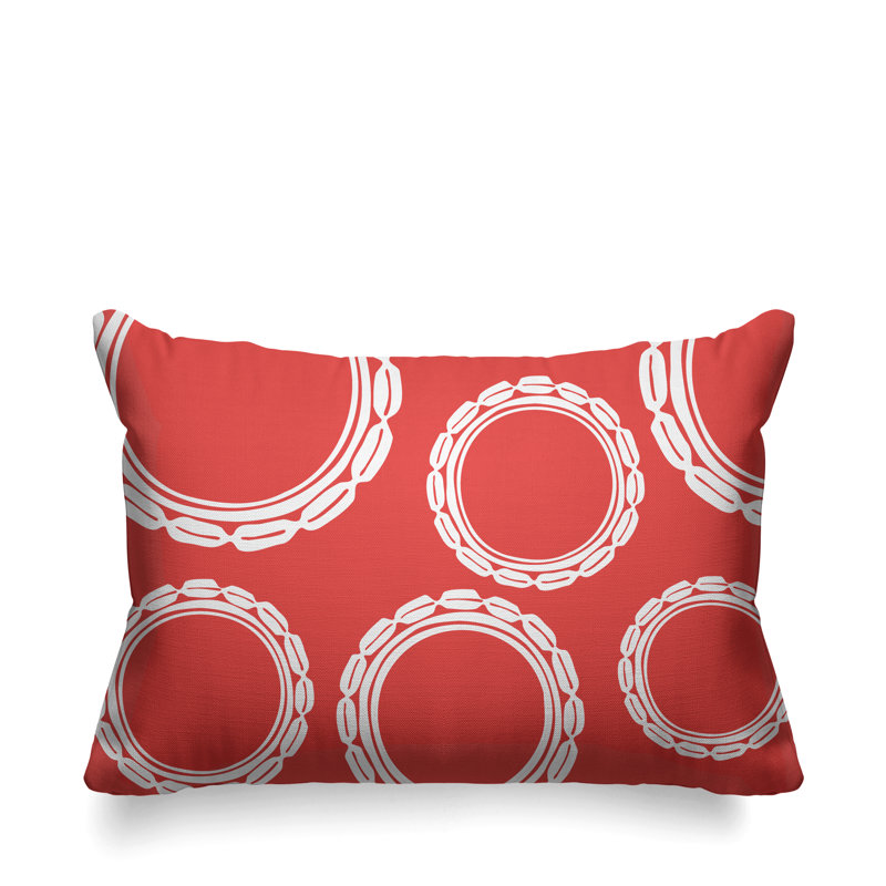 Housse et insert de coussin d'extérieur, Rose