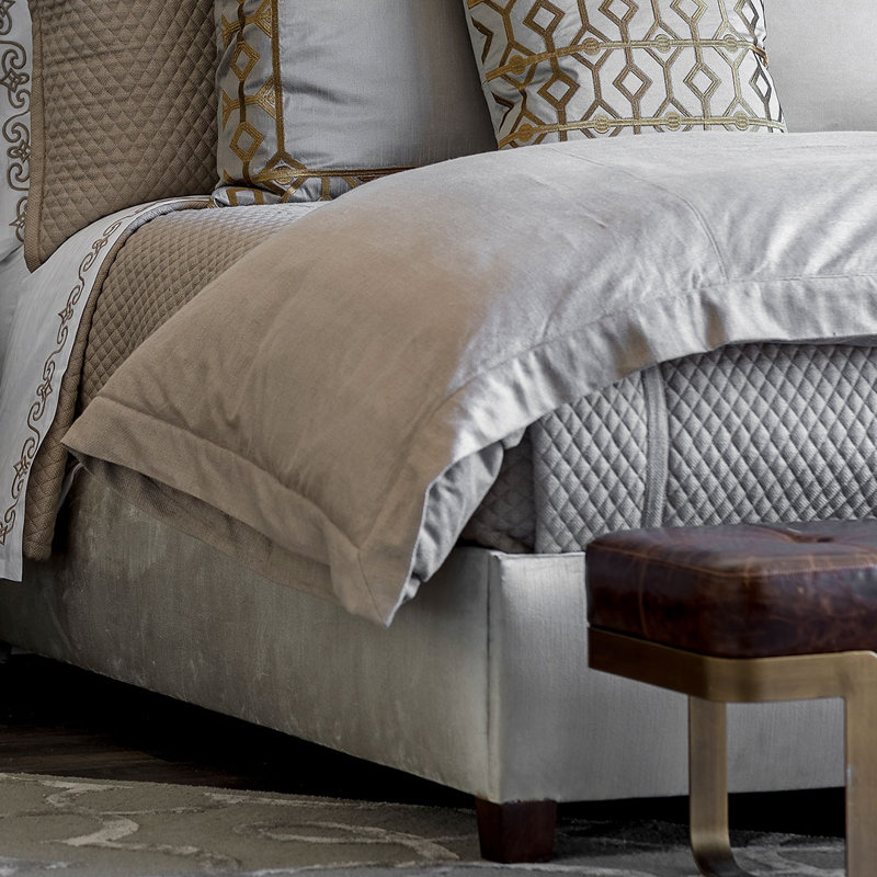 Laurie Duvet Cover, Queen Duvet Cover, Stone