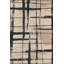 Tapis à motif géométrique rayé noir-1038284611