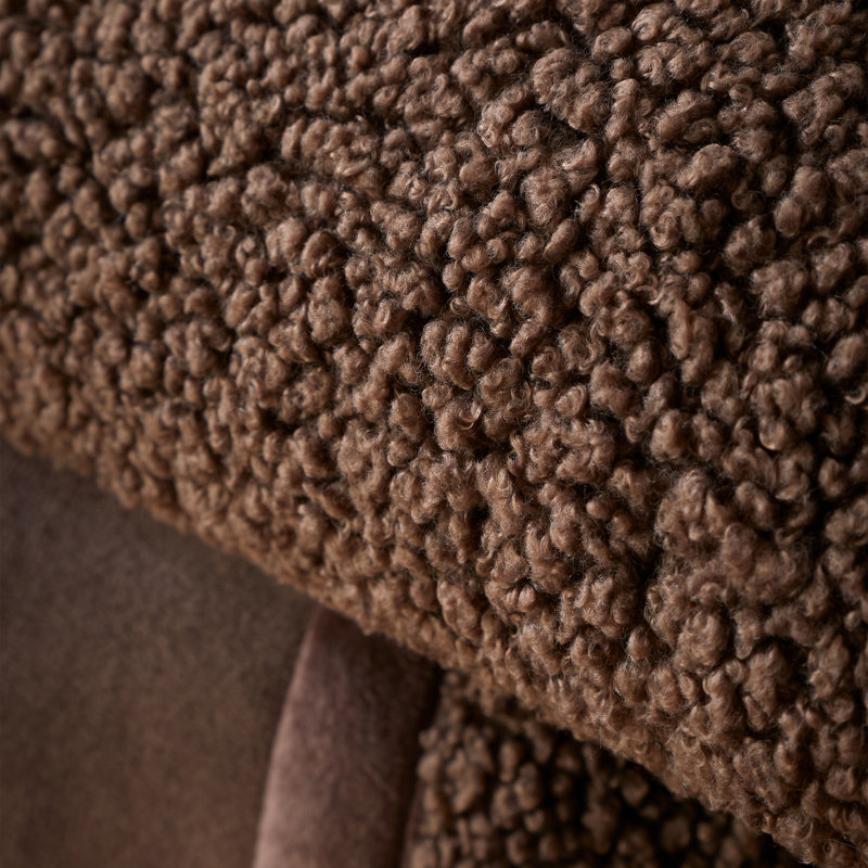 So Soft Velvet Boucle Blanket Throw, Chocolate