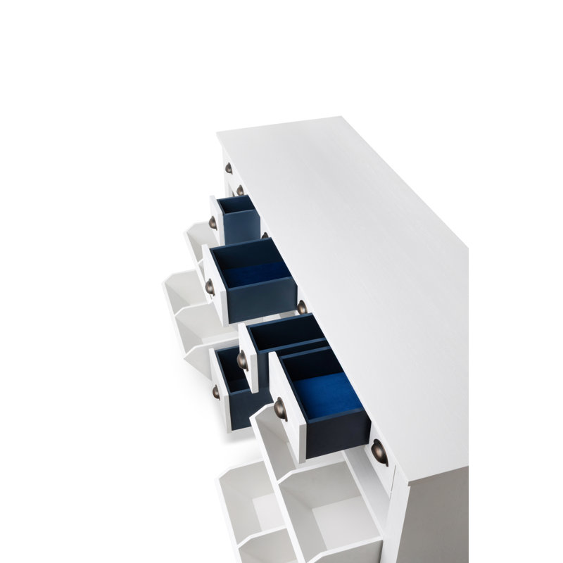 Vine Hill Counter, Driftwood, Whitewash