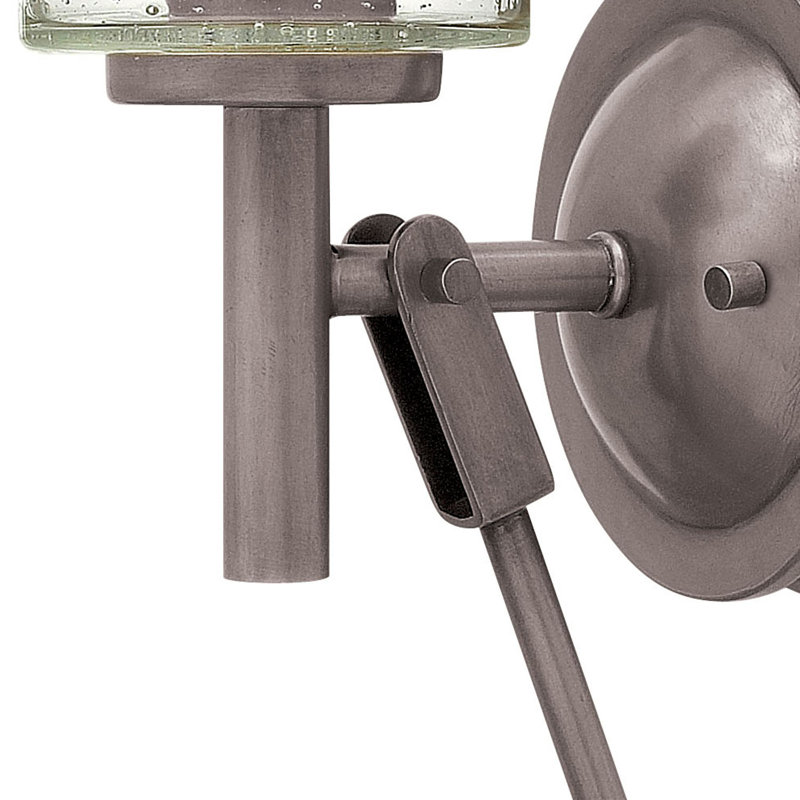 Collier 1-Light Armed Sconce, Antique Nickel