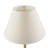 1- Piece One Size Textured Ceramic Table Lamp with Fluted Fabric Shade