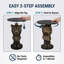 Table d'appoint Leopard Head