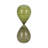 Decorative Glam Glass Hourglass Sculpture for Office Decor - Modern Object Accent for Bedroom Styling, Living Room Tabletop or Home Decoration - Green-969638724-970907095