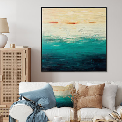 «Minimalistic Essence Beach III - Minimalisme», art mural