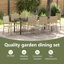 Emiya 8 - Person Patio Dining Set with Rectangular Table-1516353321