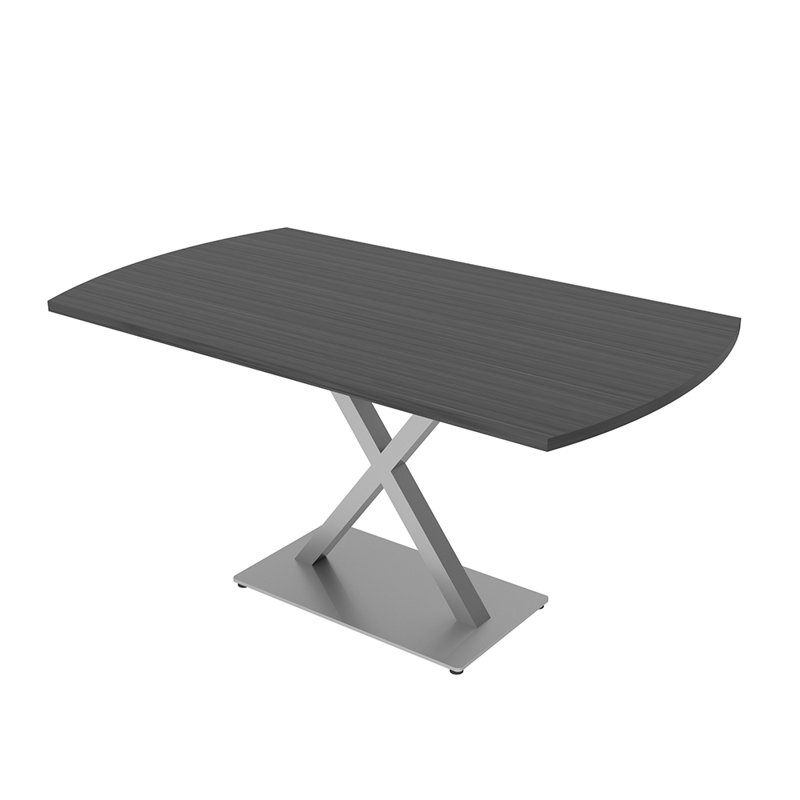 Table de conférence Pavert Arc, Asian Night, Argent, H 30 po x l 60 po x P 36 po