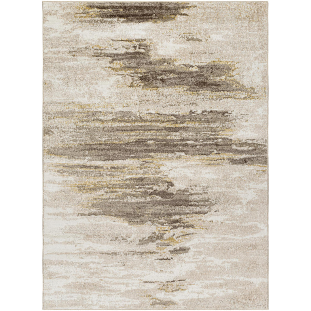 Davide Abstract Brown Area Rug 17 Stories Rug 