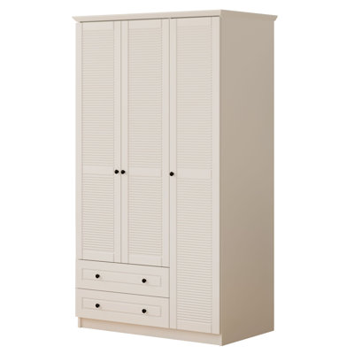 Kaylah 3 Door Manufactured Wood Wardrobe
