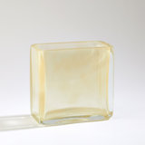 Rectangle Block Vase-Gold-Lg