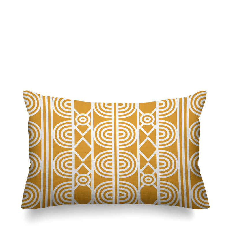 Housse et insert de coussin extérieur Isabis, Jaune