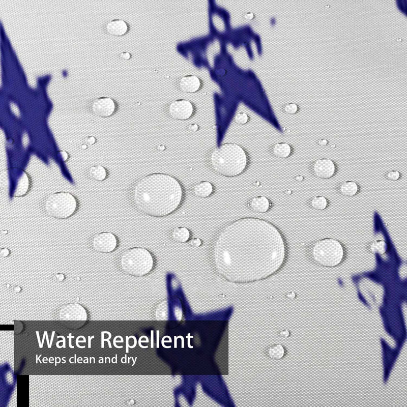 Rideau de douche 4 étoiles à motif grunge abstrait 4ème juillet, L 72 po x l 72 po