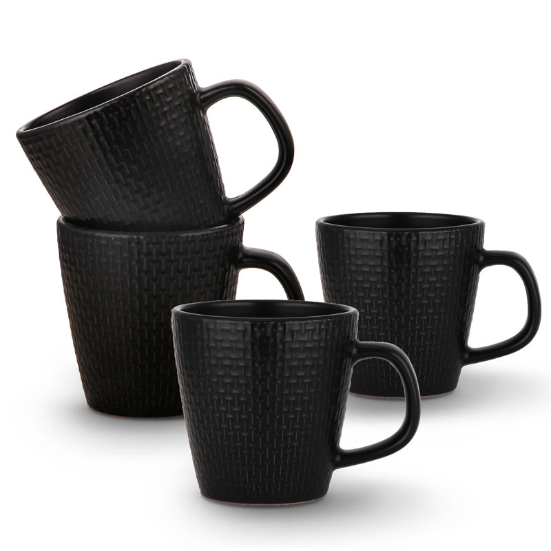 Stone Lain Abigael Mug Set Stoneware, Black