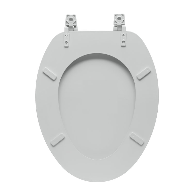 Fantasia Elongated Toilet Seat and Lid, Silver