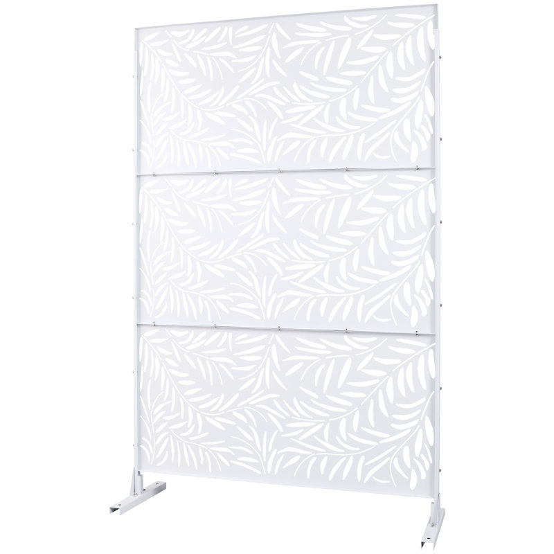 Écran d'intimité extérieur et intérieur H 76 po x l 48 po, Blanc