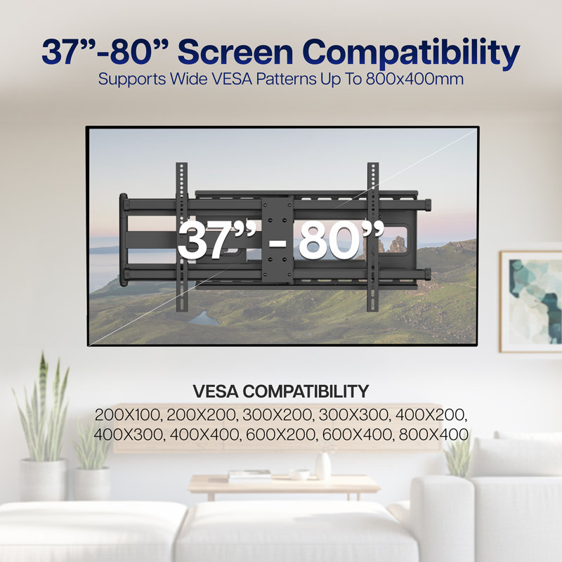 VIVO TV Mount for 37" to 85" Screen, Fully Articulating VESA Mount