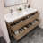 Azden 59.5" Wall-Mounted Double Bathroom Vanity Set-1363212747