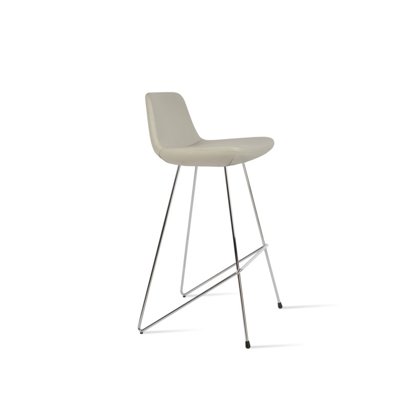 Pera Cat Counter & Bar Stool, Counter Stool (24" Seat Height), LIGHT GREY