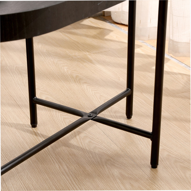 2-Tier Side Table with Storage, Sofa Table Wooden Desk End Table