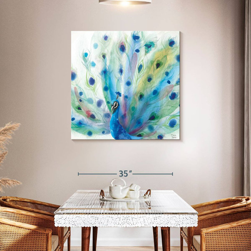 Brampt Peacock Glory, 39" H x 39" W
