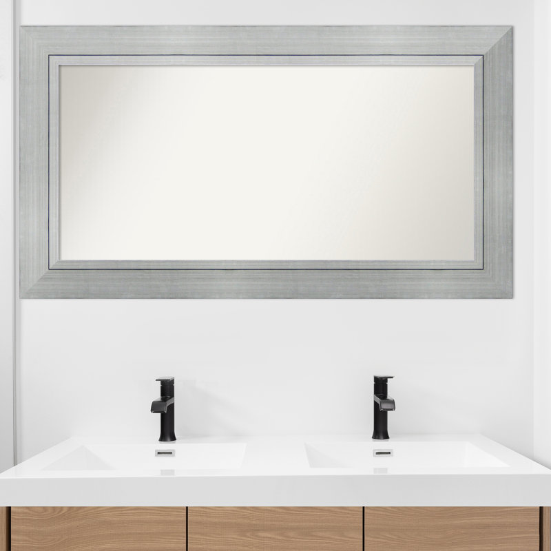 Miroir mural en bois massif Yousef, Rectangle, 27,25 po x 49,25 po