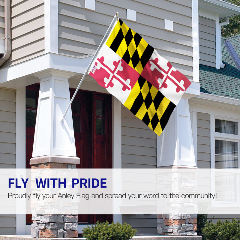 Maryland State Flag 36 x 60 in. House Flag