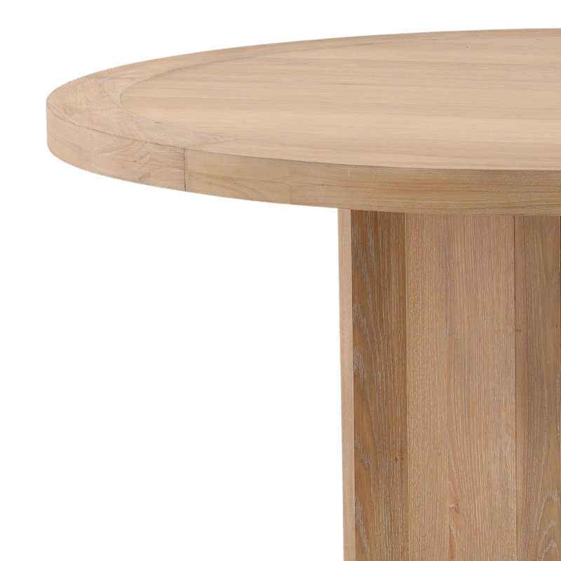Wystan 60" Wide Rubberwood Dining Table Natural