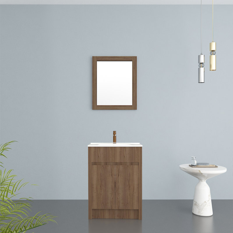 Miroir Gemma 48, Chêne givré, 28,37 po x 23,62 po