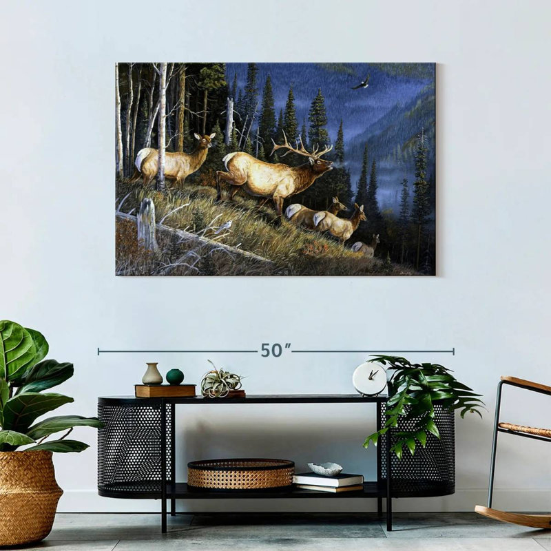 Brampt Eagle Mountain Fauna, 30" H x 45" W