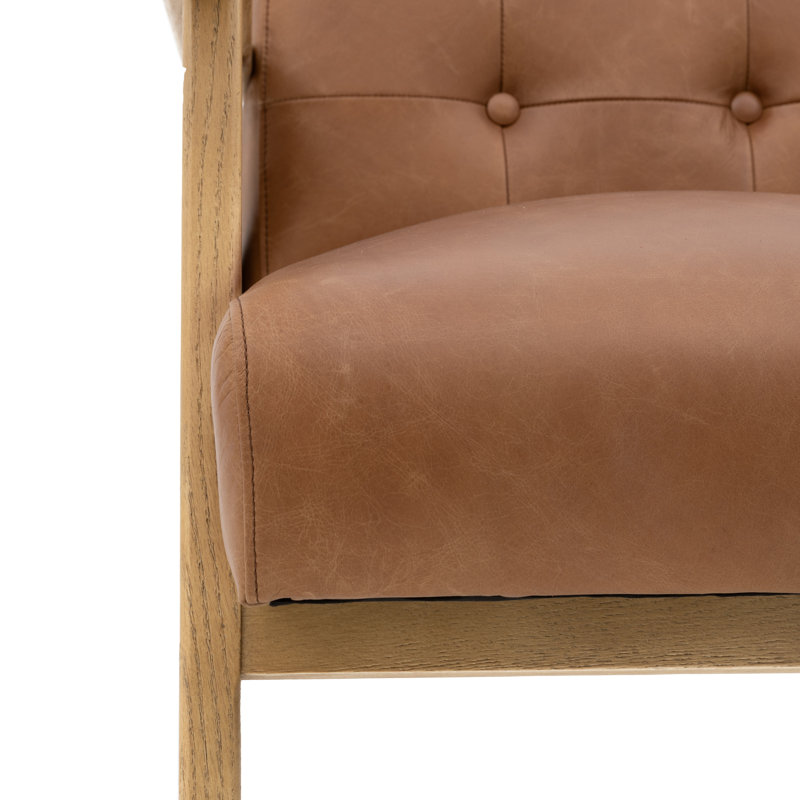 Largo Upholstered Armchair, Brown