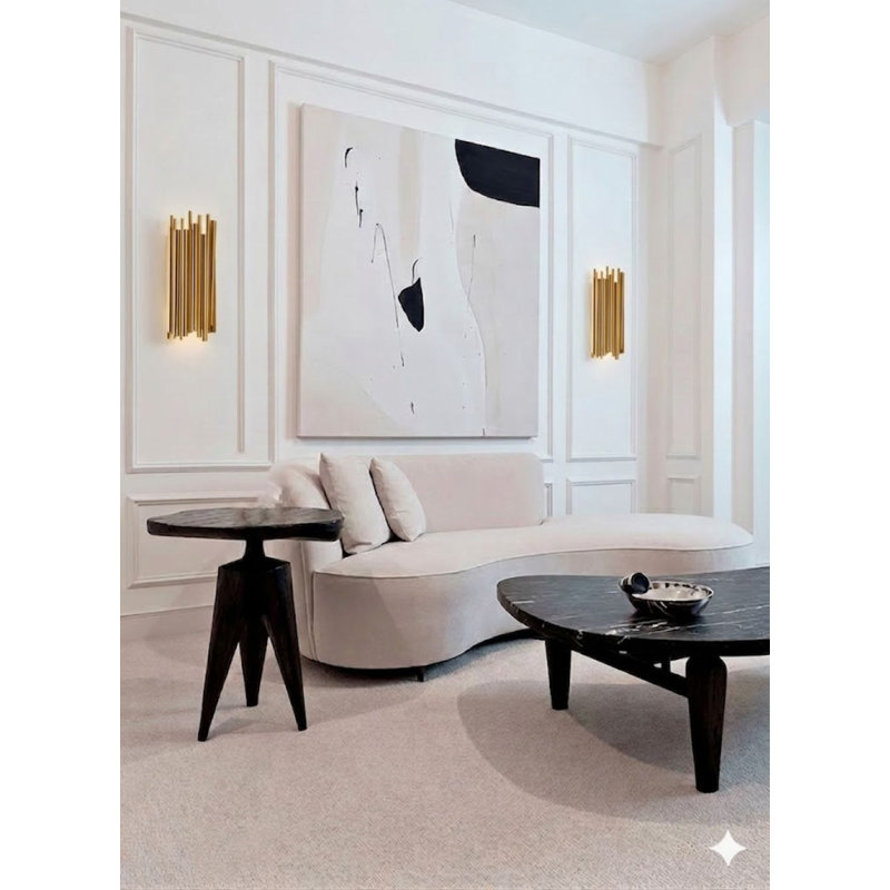 Conte 2-Light Gold Rod Wall Sconce