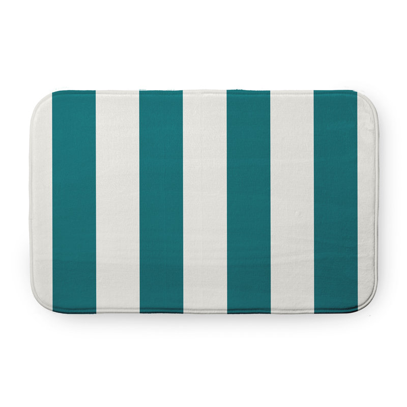 Tapis de bain Shameel, L 17 po x L 24 po, Bleu