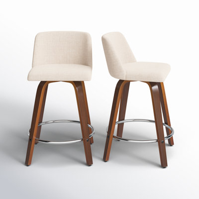 Archaimbaud Swivel Upholstered Counter Stool