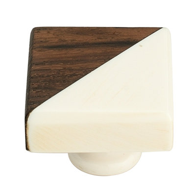 Square Wooden Resin Cabinet  Knob