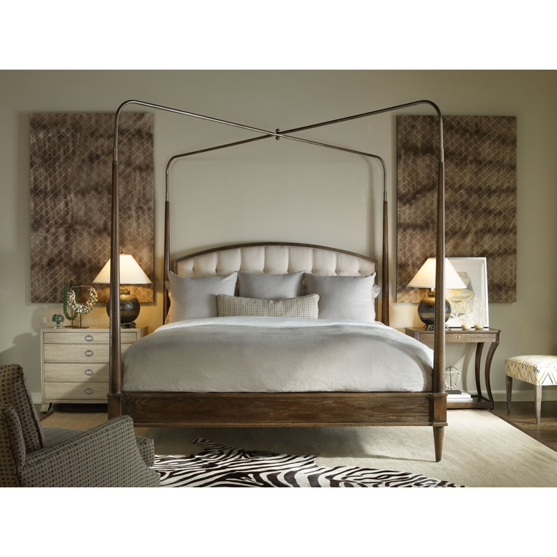 Anderkit Upholstered Canopy Bed, Havana, Bennett Carolina