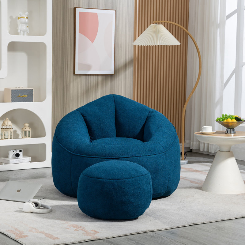18,1 po Fauteuil à billes profondément emballé pour le style de chambre à coucher en mousse haute