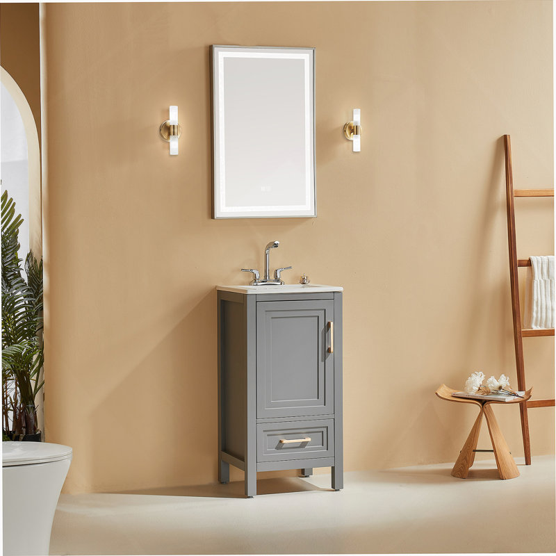 Meuble-lavabo autoportant simple avec tiroir