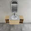 Meuble-lavabo mural avec lavabo d'art en céramique