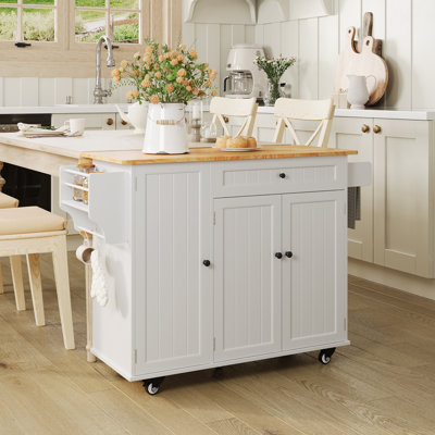 Wood Kitchen Island by Winston Porter