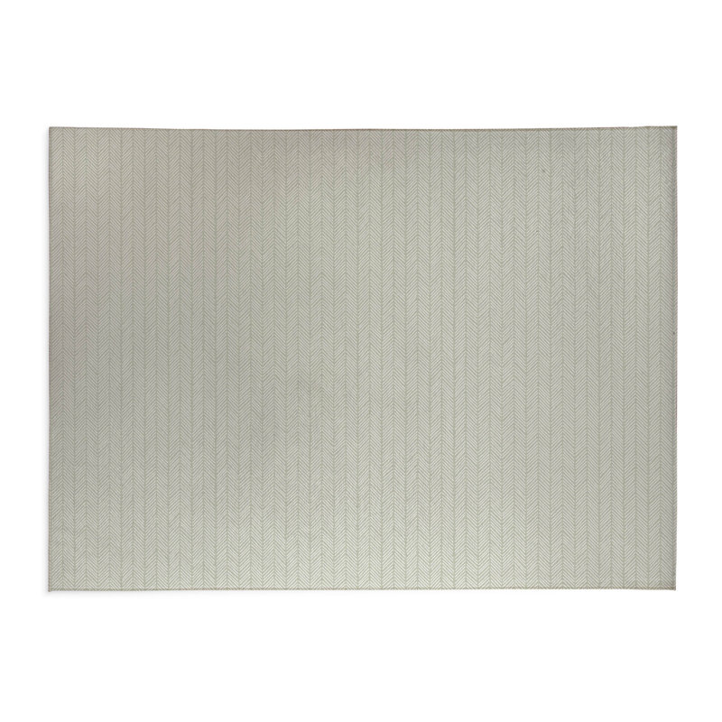 Tapis de bureau léger à chevrons, L 3 pi x L 2 pi, Vert clair