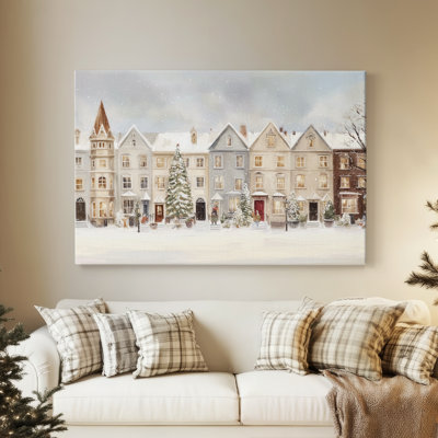 Silver Mistletoe Whisper-Premium Gallery Wrapped Canvas