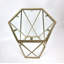 Frese Glass Top Frame End Table