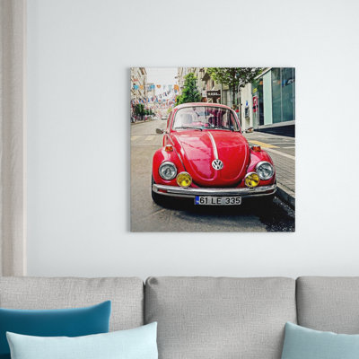 Maggiolino Vw - Wrapped Canvas Square Print