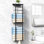 Towel Rack For Bathroom, Wall Mounted Vertical Rolled Towel Stor...
