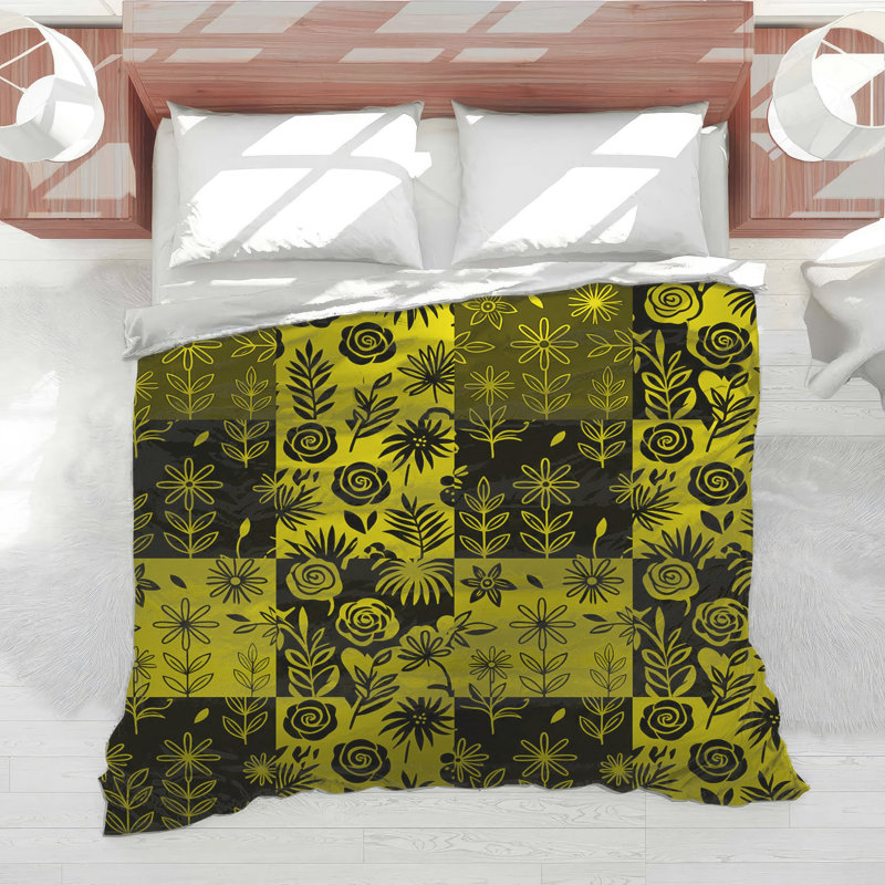Édredon à motif floral patchwork, Simple extra long