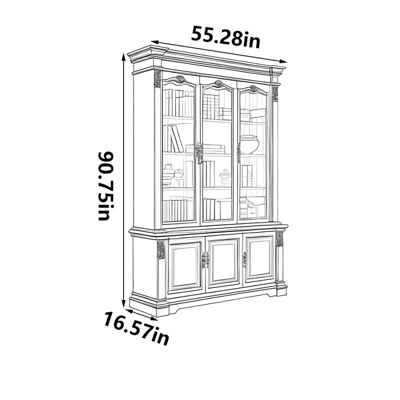 Bibliothèque de style américain