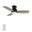 Ventilateur de plafond intelligent de 44 po avec télécommande, ensemble d'éclairage inclus, fonctionne avec l'assistant Google et Amazon Alexa, raccourci Siri.-1729755830